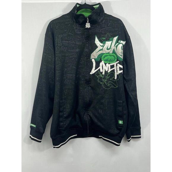 Mens Ecko Unltd Track Jacket Vintage Y2K Skater Size L #TG